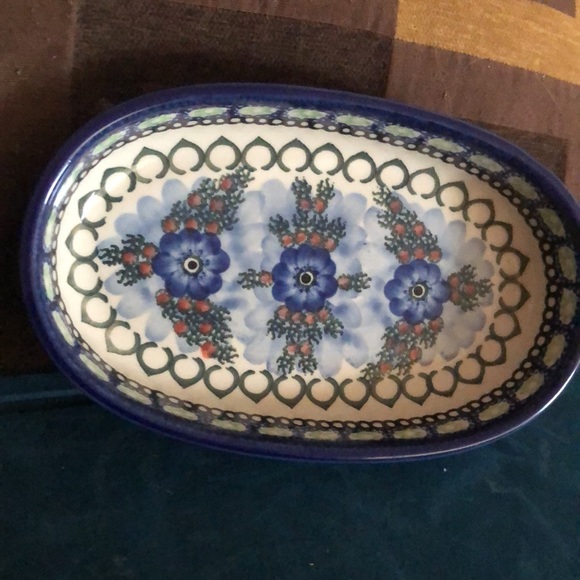 Hand painted in Poland Serving dish - Picture 3 of 4